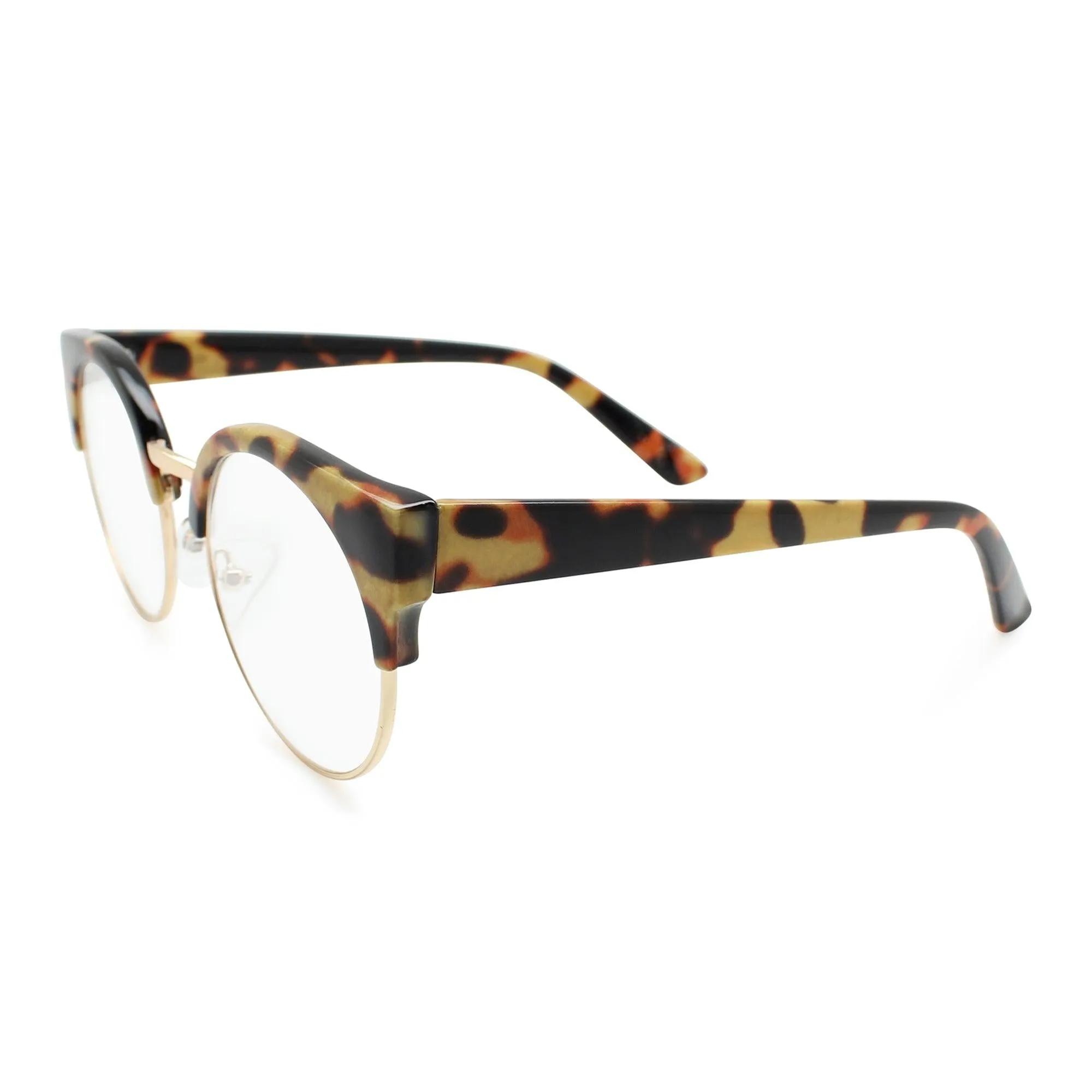 Large Size Reading Glasses for Women Round Cateyes | R-679