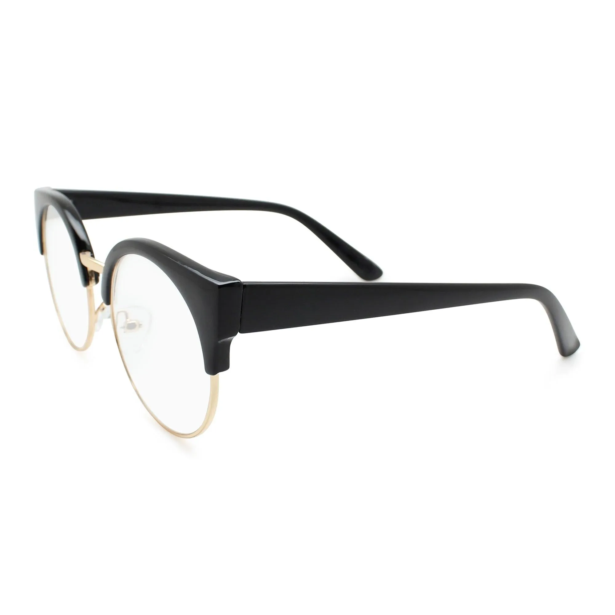 Large Size Reading Glasses for Women Round Cateyes | R-679