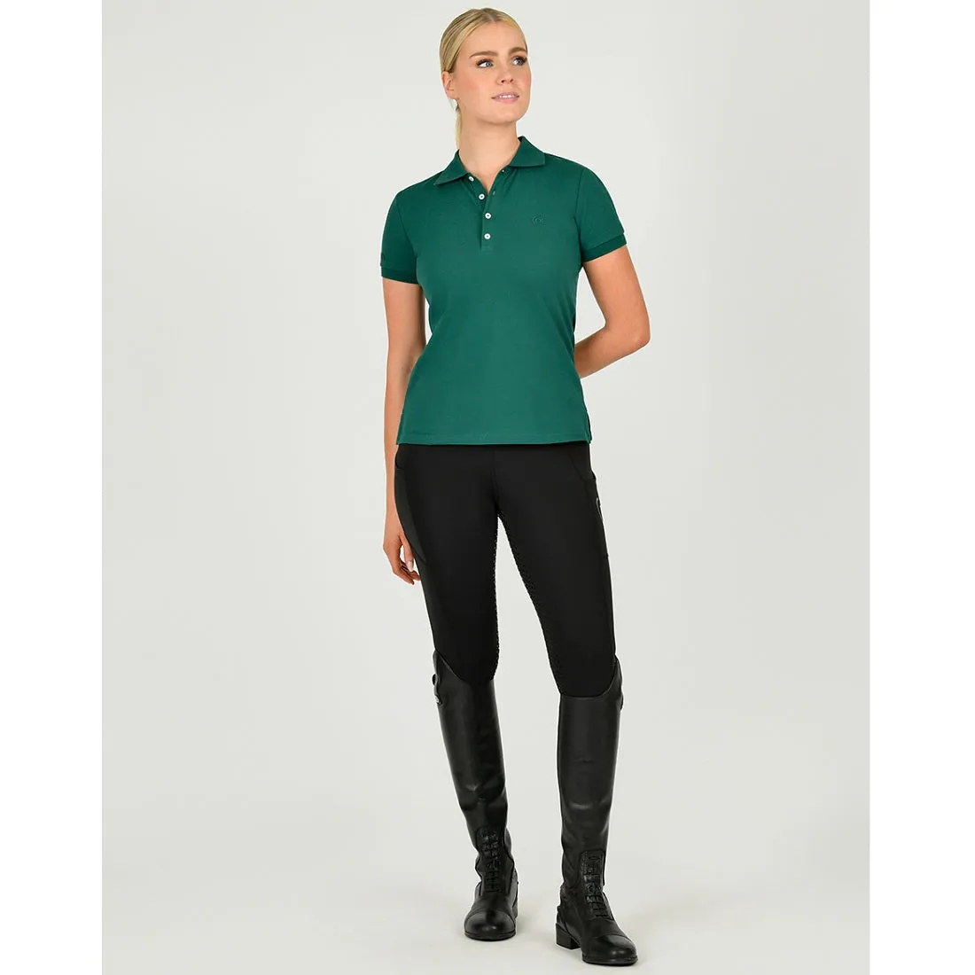 Lauren Short Sleeve Polo - Rain Forest Green