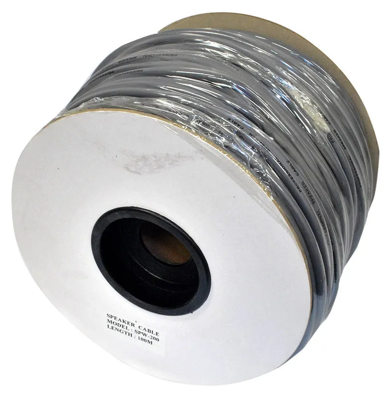 Leem 100m Bulk Speaker Cable (2 core, 2.3mm, 16-Gauge)