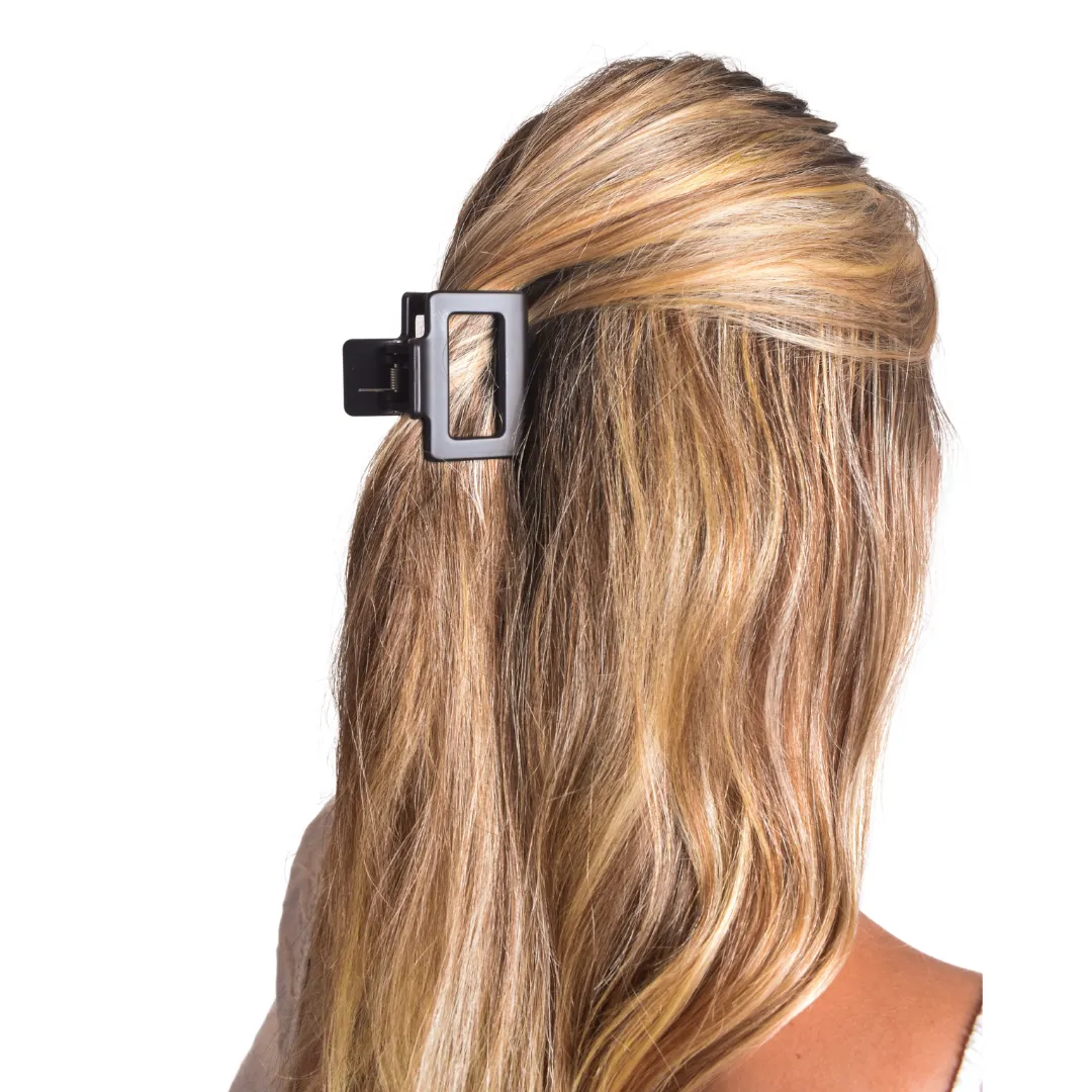 Leisure Collection 5cm Matte Jaw Clip - Black