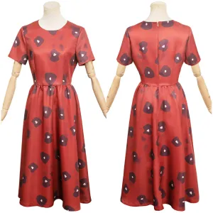 Lethal Company Red Ghost Girl Dress Cosplay Costume Outfits Halloween Carnival Suit