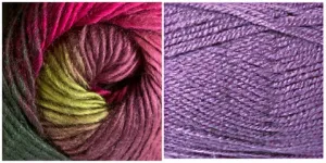 LILAC   CALLA LILY - Falling Leaves Scarf YARN KIT