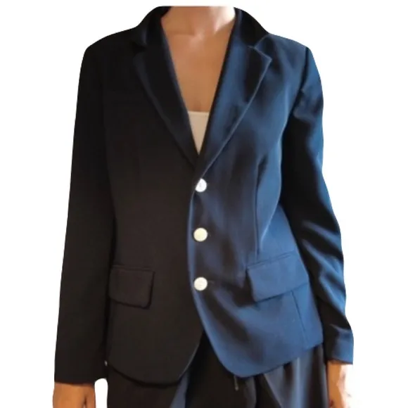 Lillie Rubin Black Stylish Buttons Jacket
