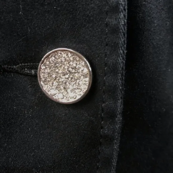 Lillie Rubin Black Stylish Buttons Jacket