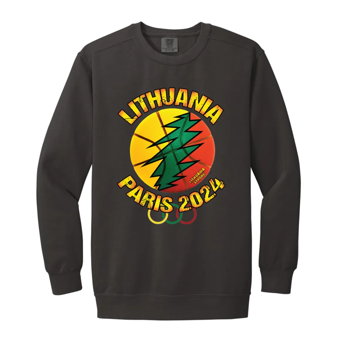 Lithuania Paris 2024 - Men/Women Unisex Soft-Washed Crewneck Sweatshirt