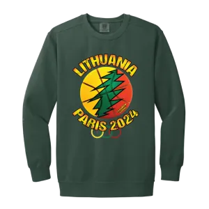 Lithuania Paris 2024 - Men/Women Unisex Soft-Washed Crewneck Sweatshirt