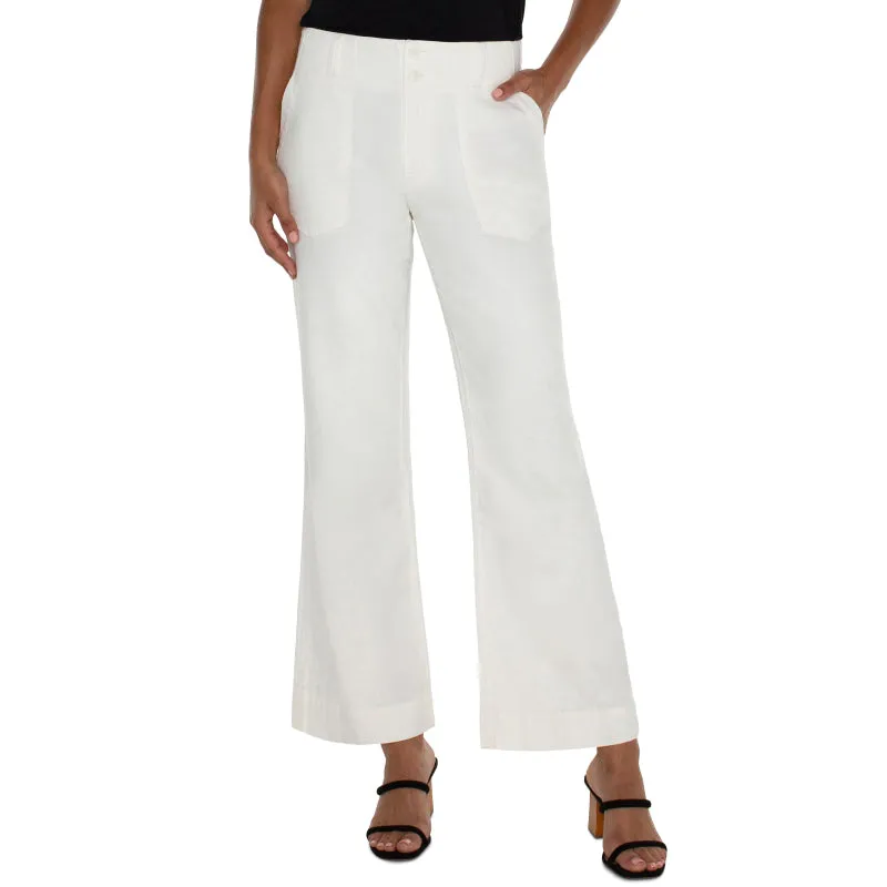 Liverpool Flare Pant - Bright White