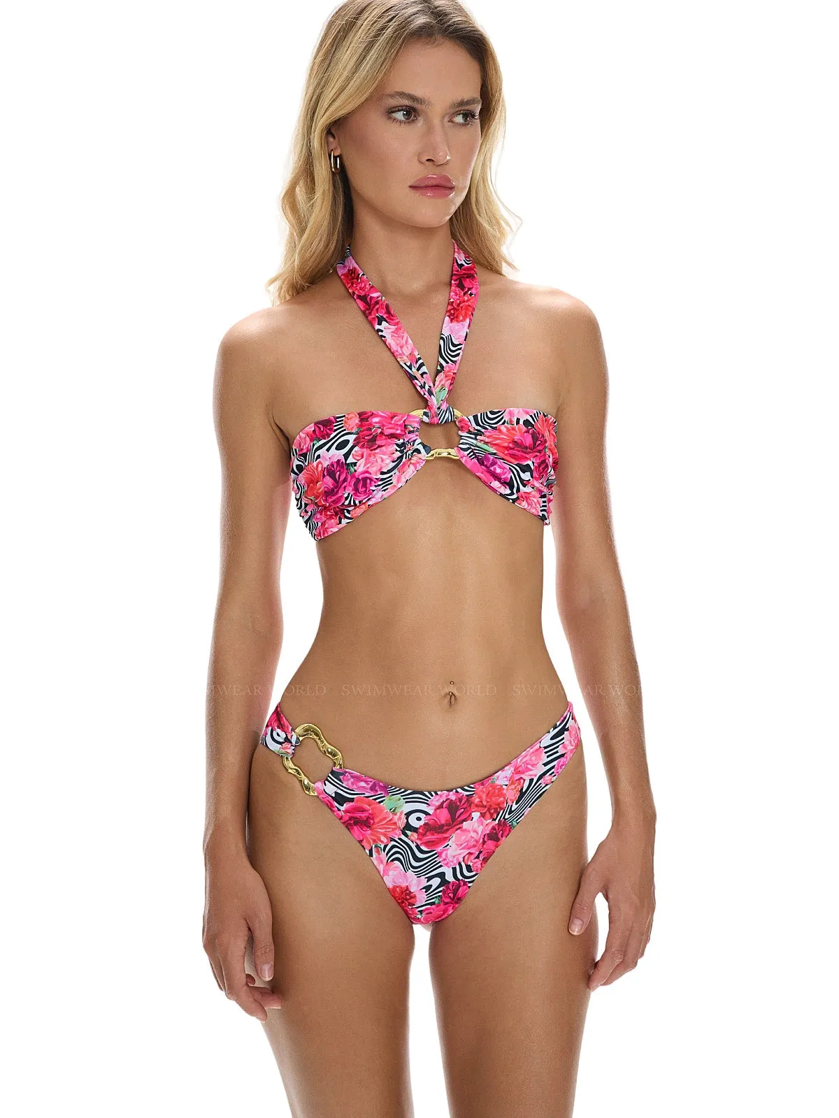 Locket Bandeau-Cruise Hoop Bikini