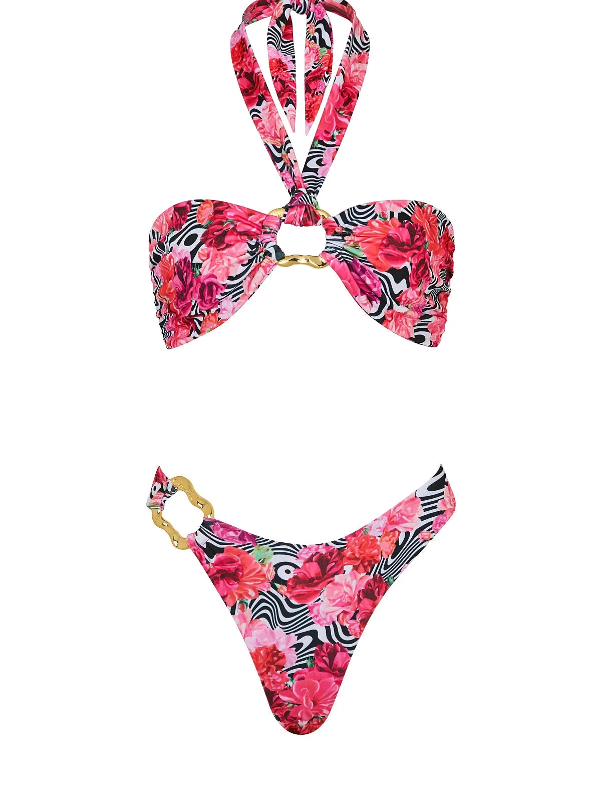 Locket Bandeau-Cruise Hoop Bikini