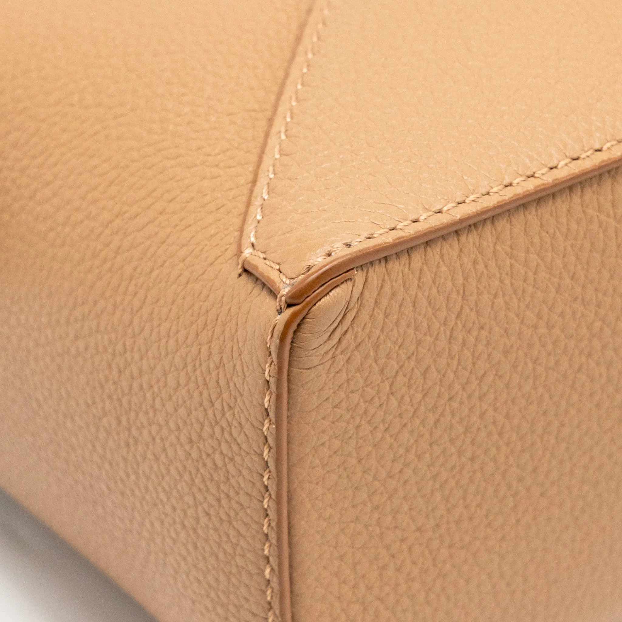 Loewe Mini Puzzle Bag Soft Grained Calfskin Toffee GHW