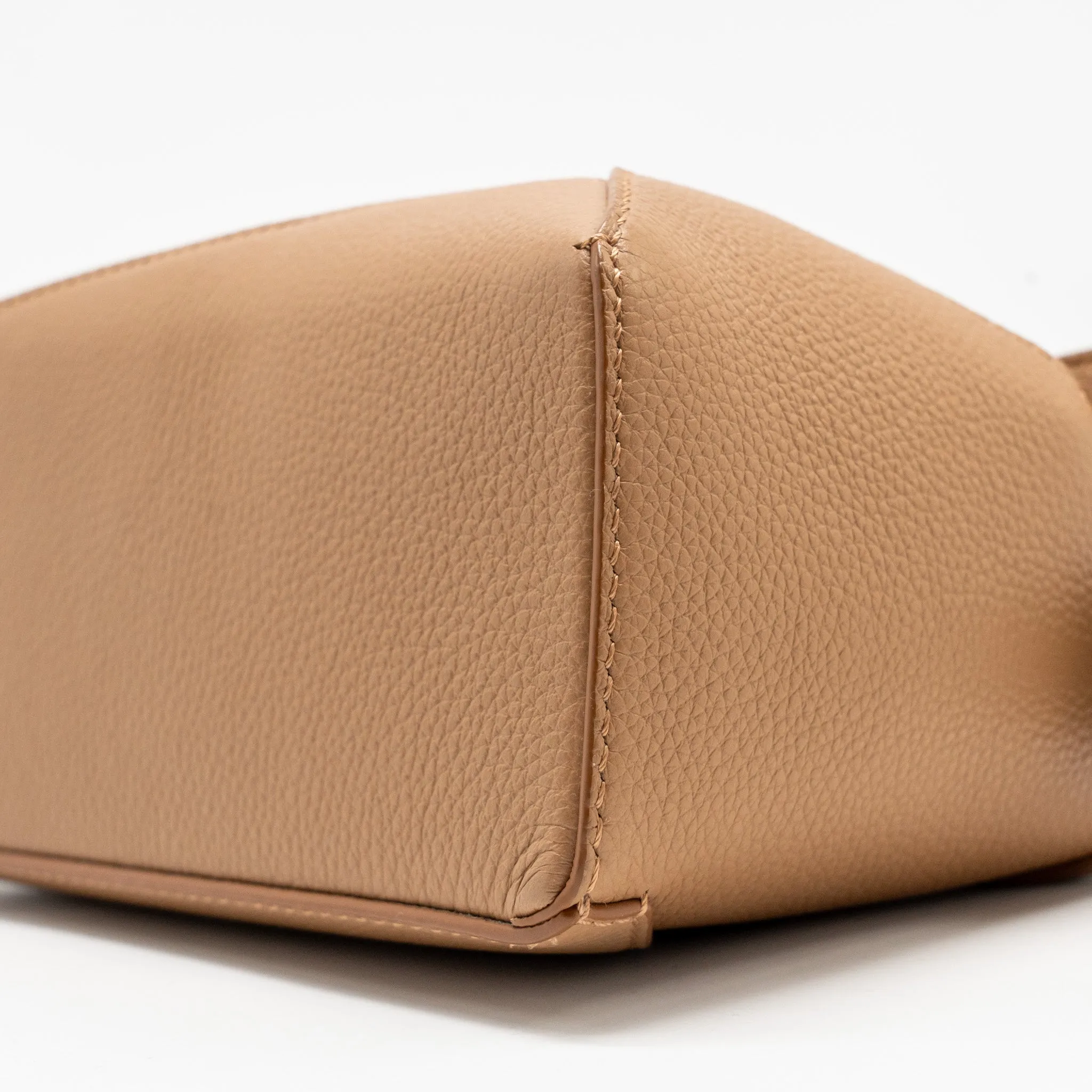 Loewe Mini Puzzle Bag Soft Grained Calfskin Toffee GHW