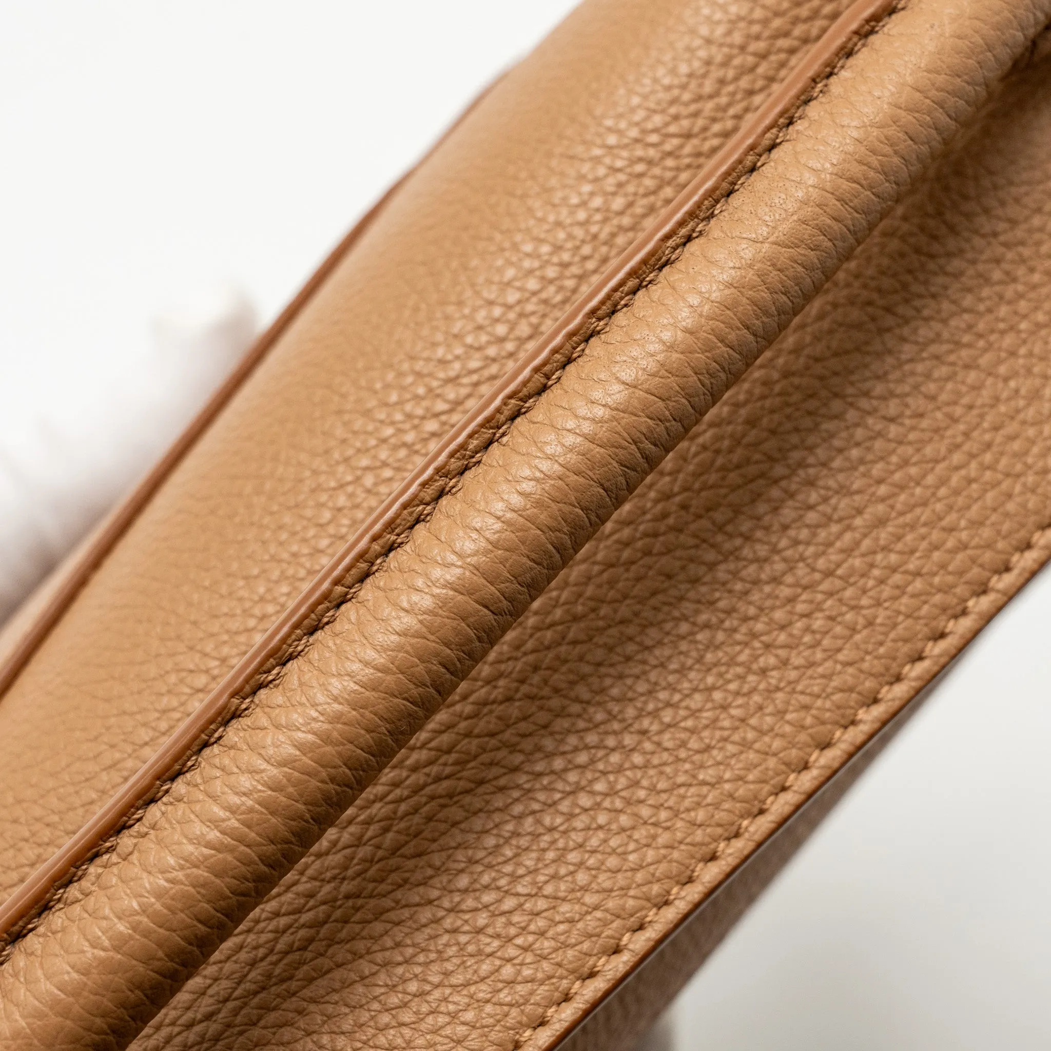 Loewe Mini Puzzle Bag Soft Grained Calfskin Toffee GHW
