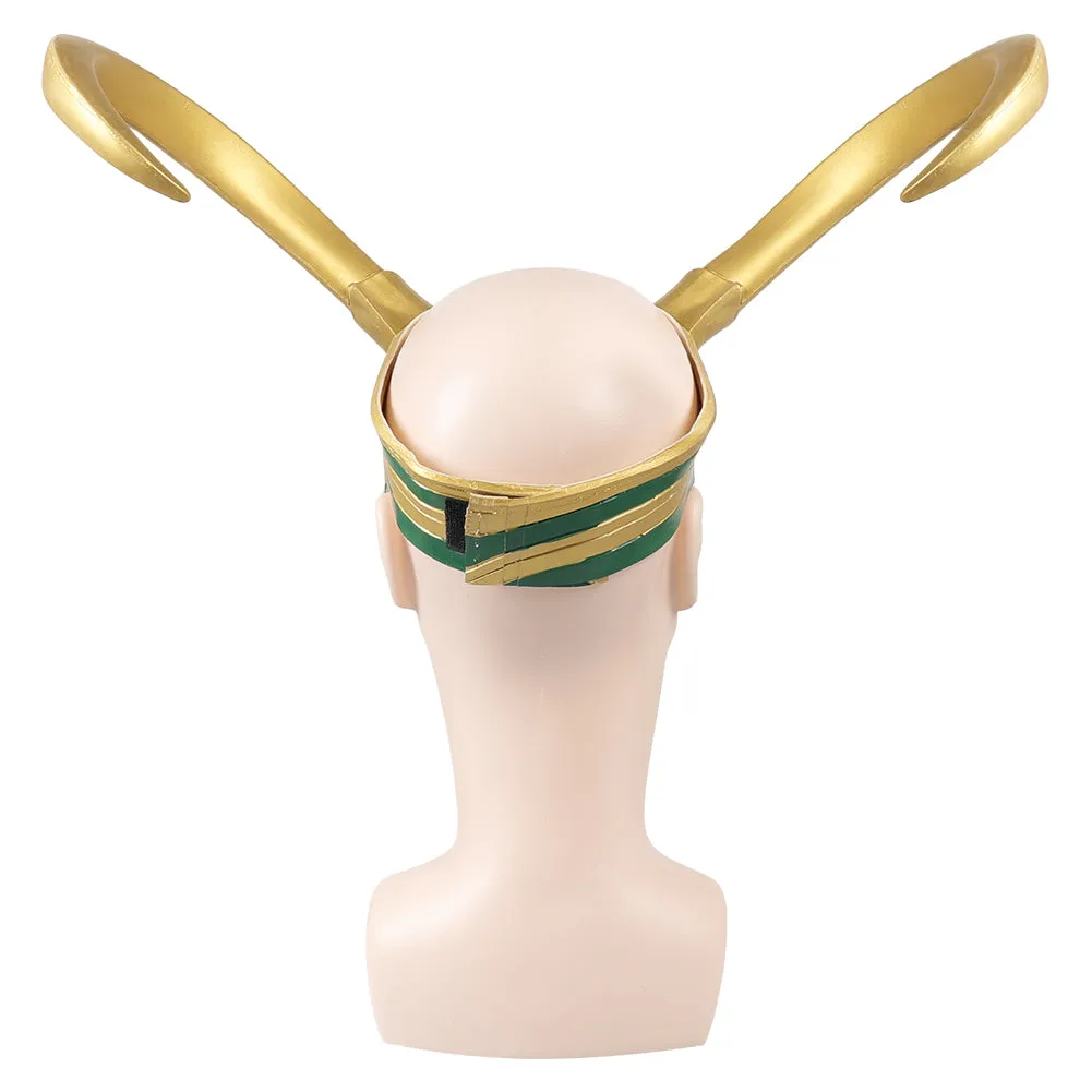 Loki Mask Cosplay Latex Longhorn Mask Halloween Masquerade Accessories Cosplay Props