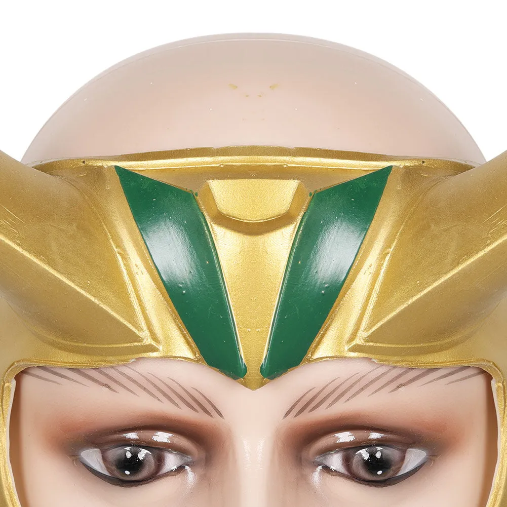 Loki Mask Cosplay Latex Longhorn Mask Halloween Masquerade Accessories Cosplay Props