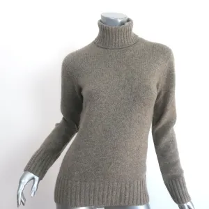 Loro Piana Cashmere Turtleneck Sweater Sage Size 42