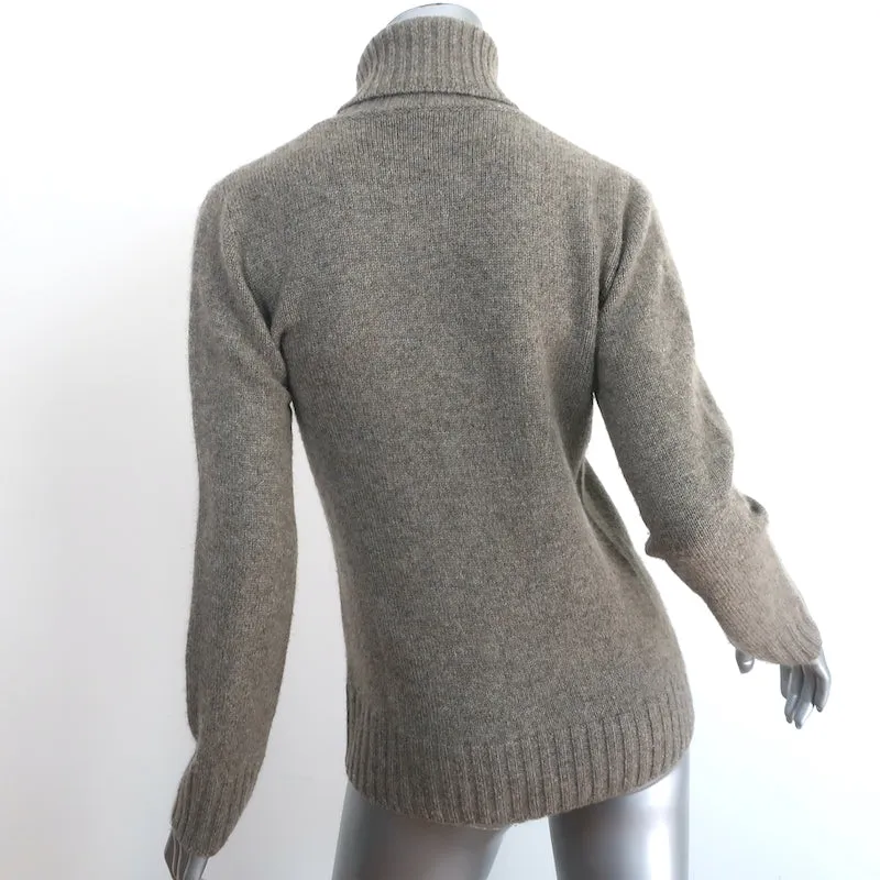 Loro Piana Cashmere Turtleneck Sweater Sage Size 42