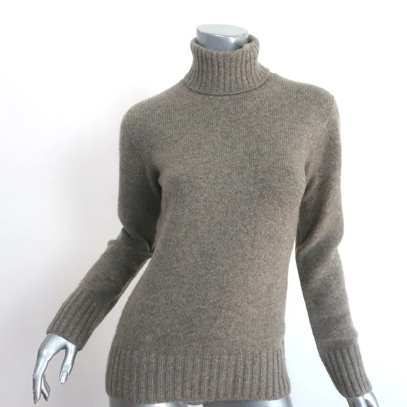 Loro Piana Cashmere Turtleneck Sweater Sage Size 42