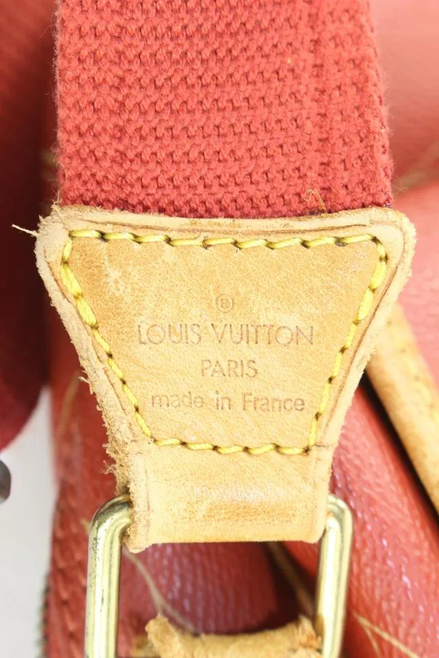 Louis Vuitton 1995 LV Cup Red Bosphore Calvi Messenger Crossbody Bag 234lvs56