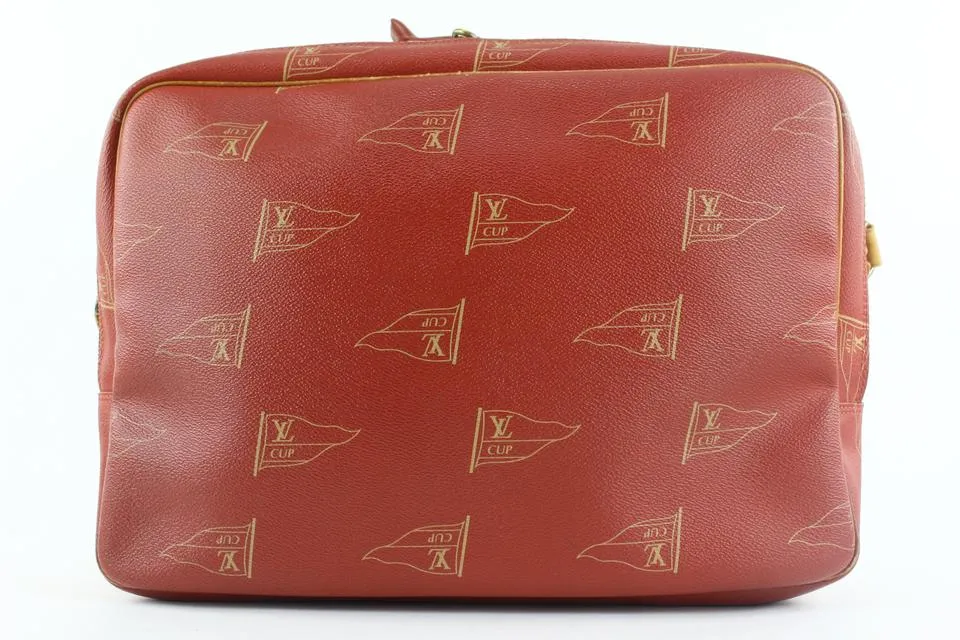 Louis Vuitton 1995 LV Cup Red Bosphore Calvi Messenger Crossbody Bag 234lvs56