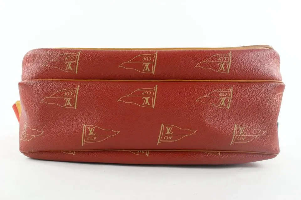Louis Vuitton 1995 LV Cup Red Bosphore Calvi Messenger Crossbody Bag 234lvs56