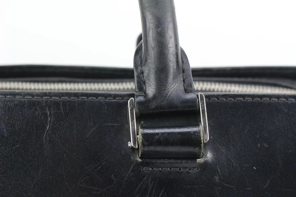 Louis Vuitton Black Epi Leather Noir Basano Messenger 2way Attache 45lk15