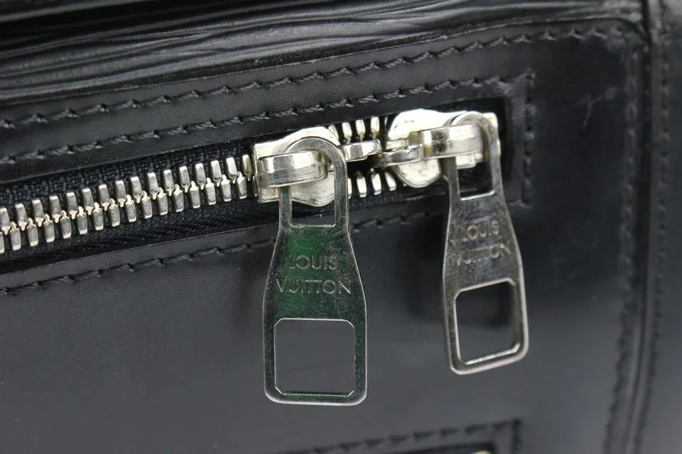 Louis Vuitton Black Epi Leather Noir Basano Messenger 2way Attache 45lk15