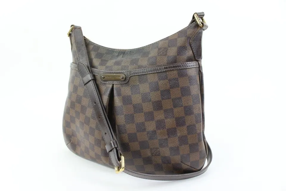 Louis Vuitton Damier Ebene Bloomsbury PM Crossbody Messenger 3L75a