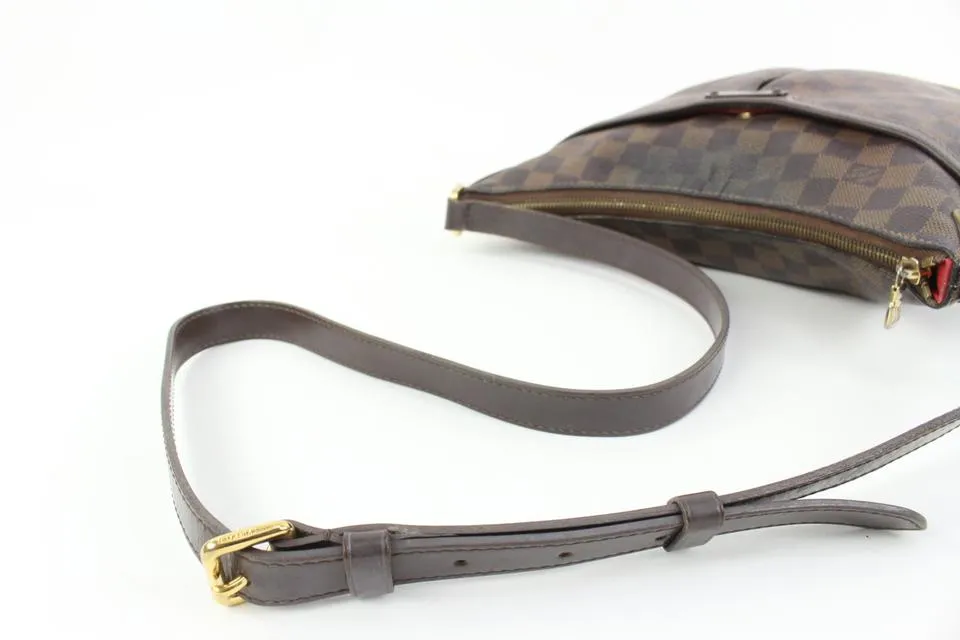 Louis Vuitton Damier Ebene Bloomsbury PM Crossbody Messenger 3L75a
