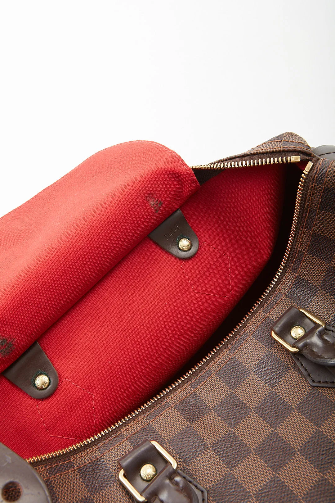 Louis Vuitton Damier Ebene Canvas Speedy 35 Bag