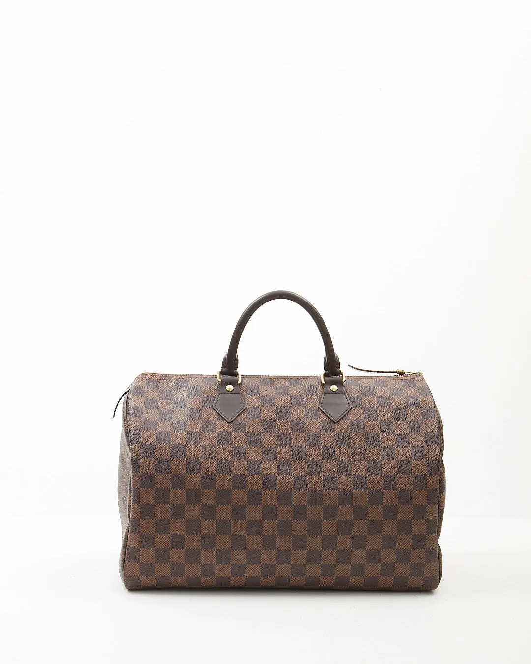 Louis Vuitton Damier Ebene Canvas Speedy 35 Bag