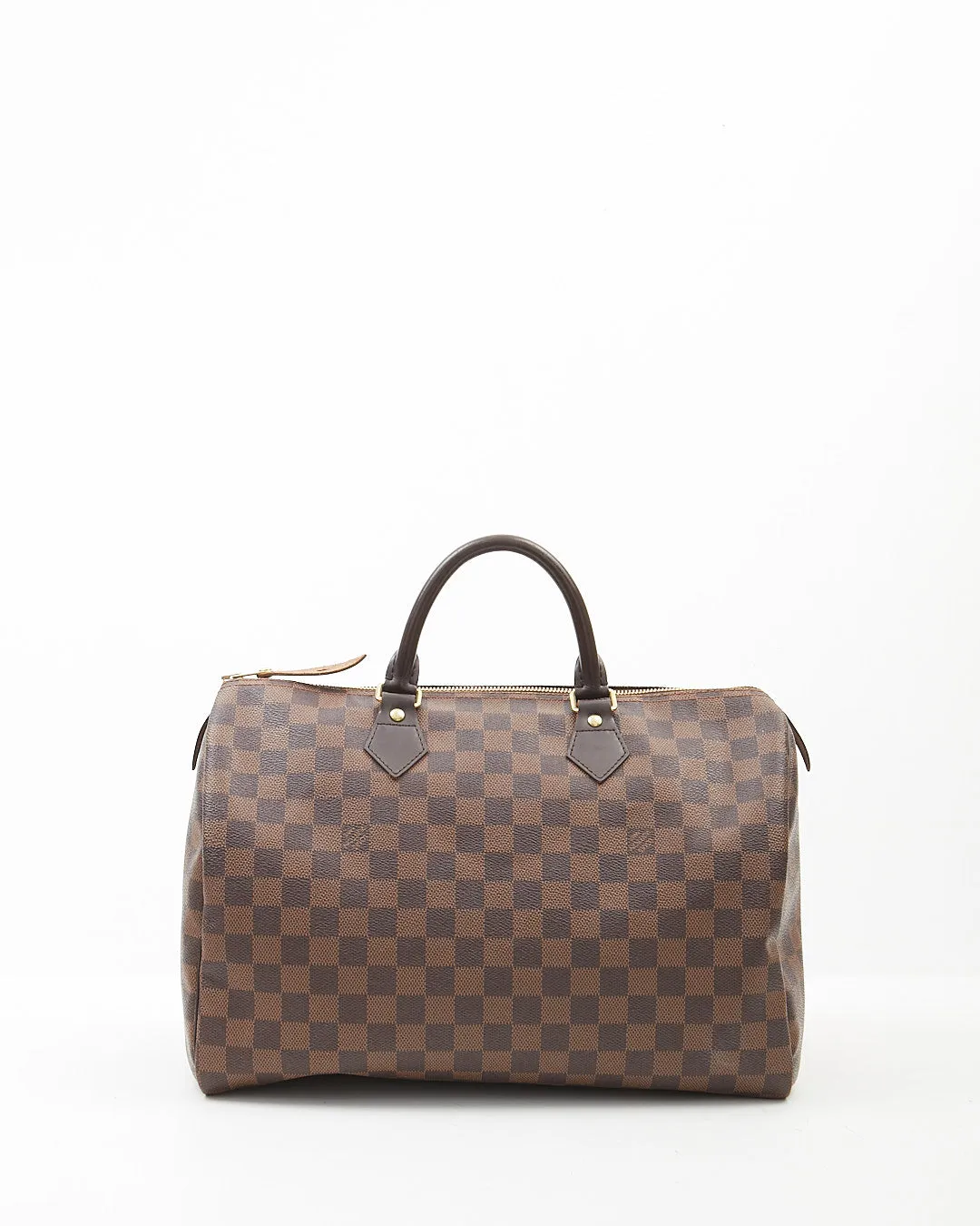 Louis Vuitton Damier Ebene Canvas Speedy 35 Bag