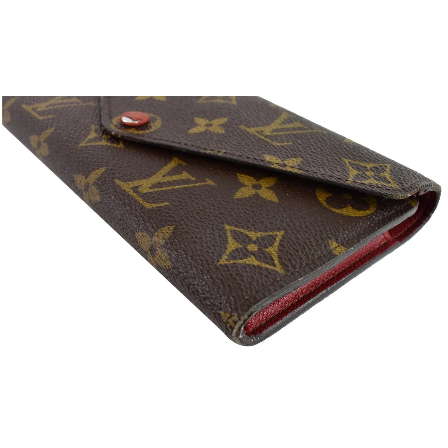 LOUIS VUITTON Josephine Monogram Canvas Wallet Brown