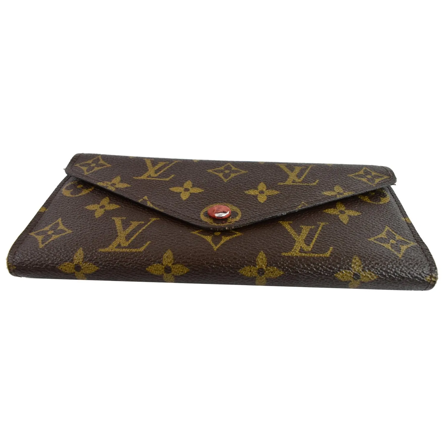 LOUIS VUITTON Josephine Monogram Canvas Wallet Brown
