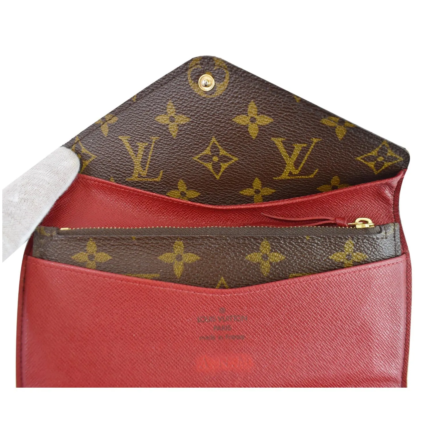 LOUIS VUITTON Josephine Monogram Canvas Wallet Brown