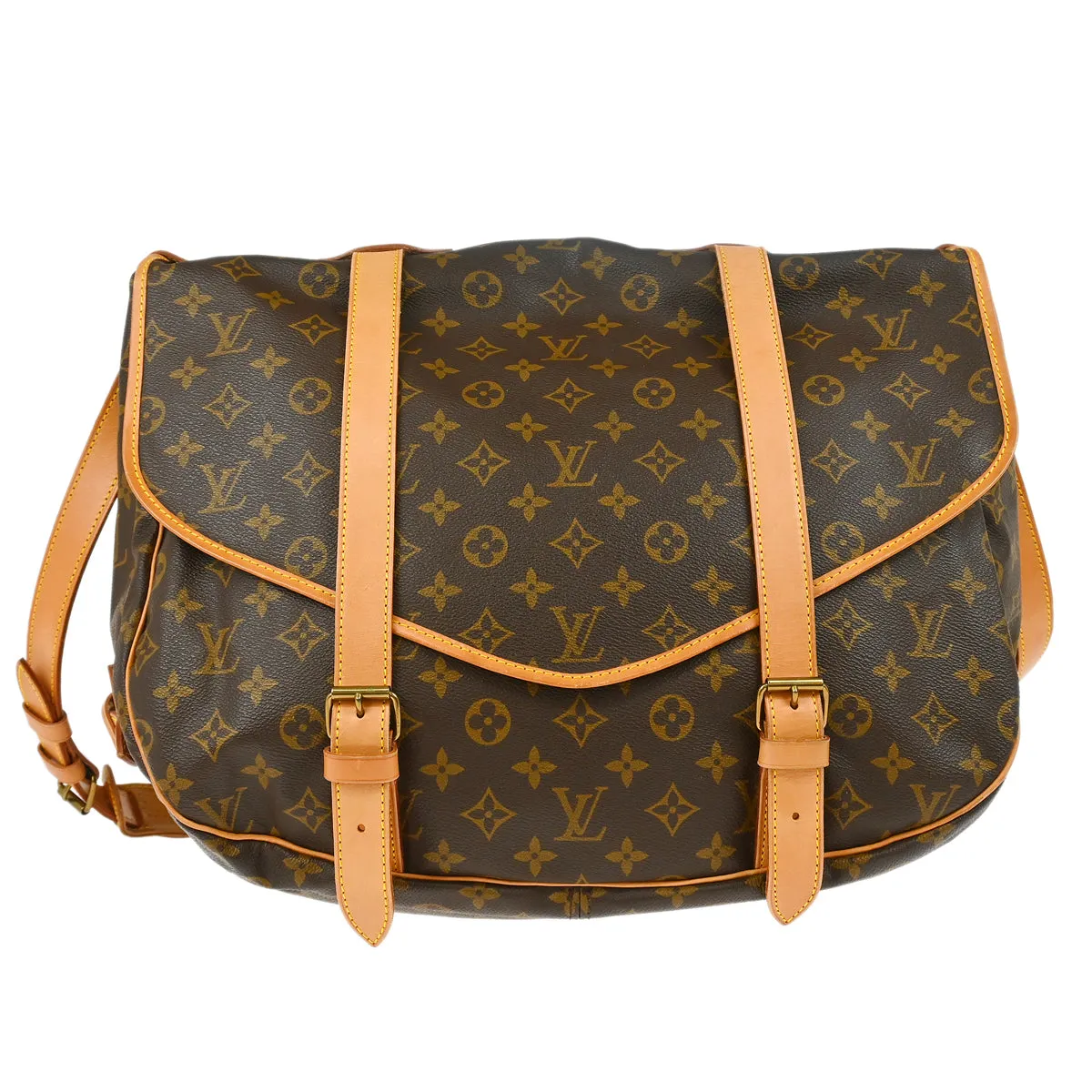 Louis Vuitton Monogram Saumur 43 Messenger Bag M42252 FH0920 XX28495