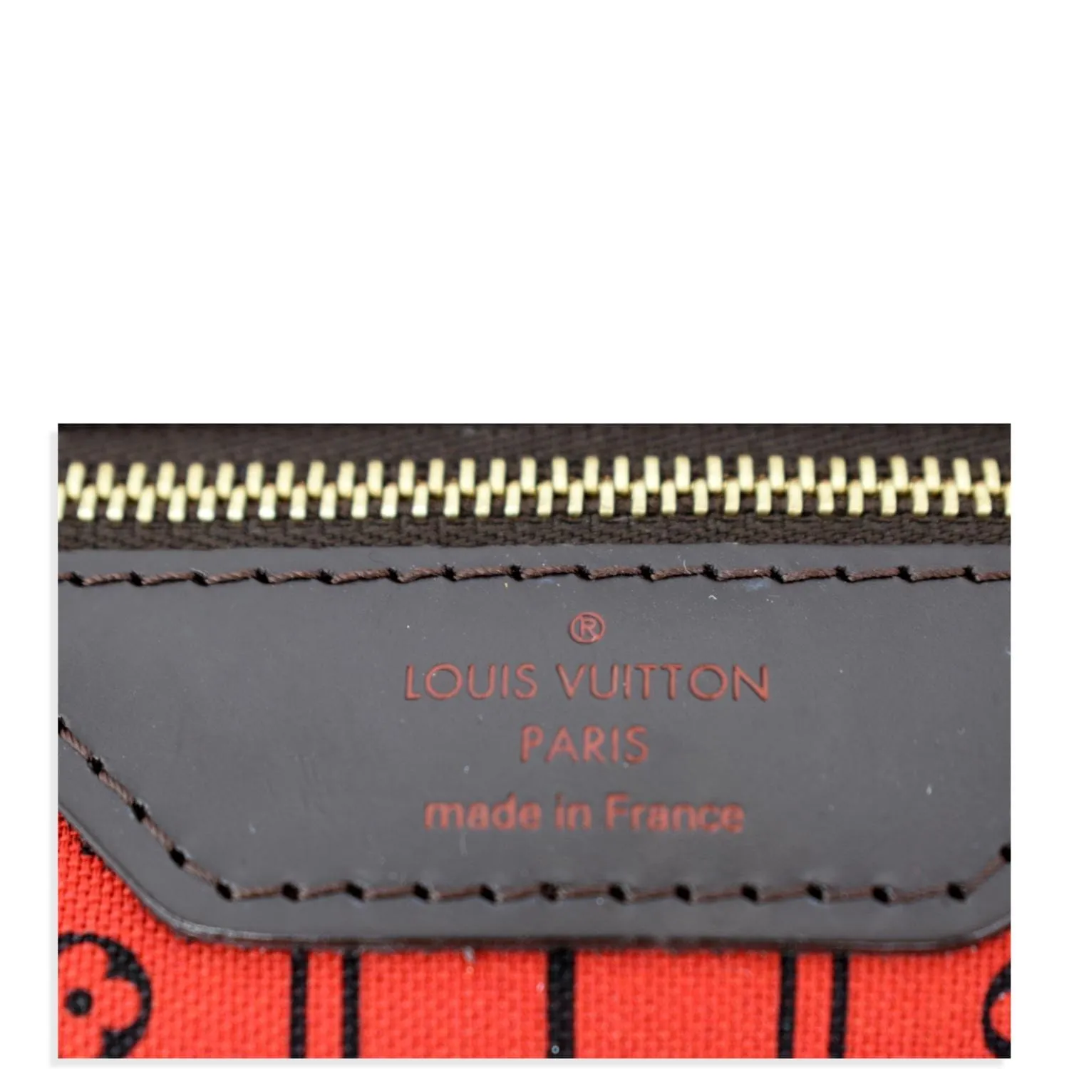 LOUIS VUITTON  Neverfull MM Damier Ebene Tote Bag Brown