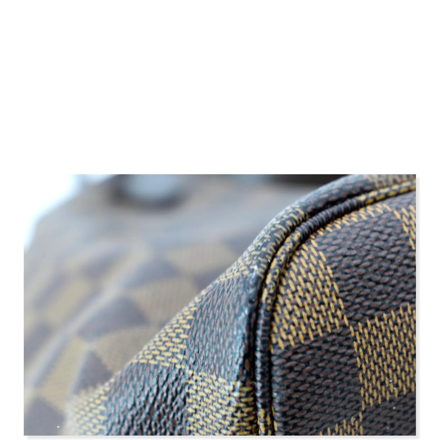 LOUIS VUITTON  Neverfull MM Damier Ebene Tote Bag Brown