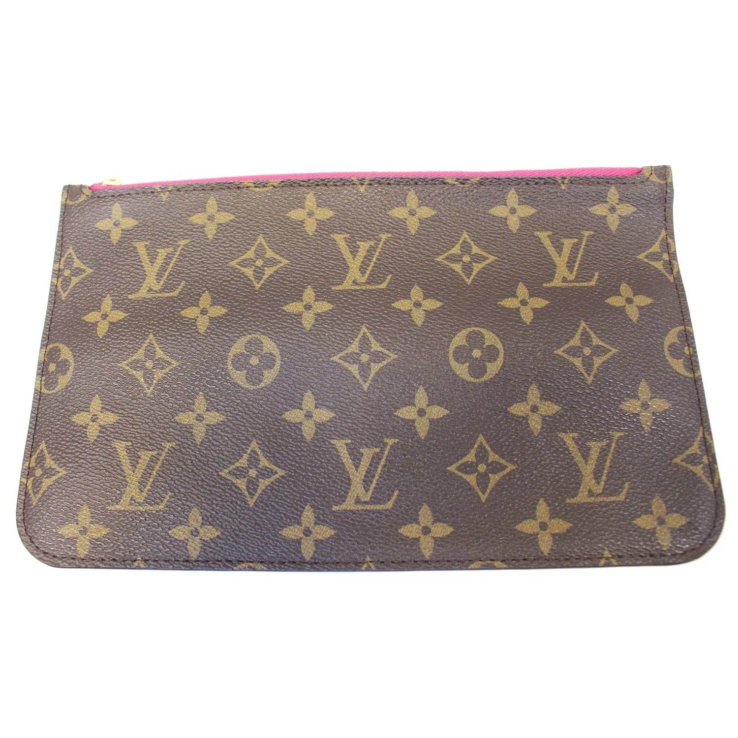 LOUIS VUITTON Pochette Wristlet Pouch Neverfull MM Monogram Pivoine