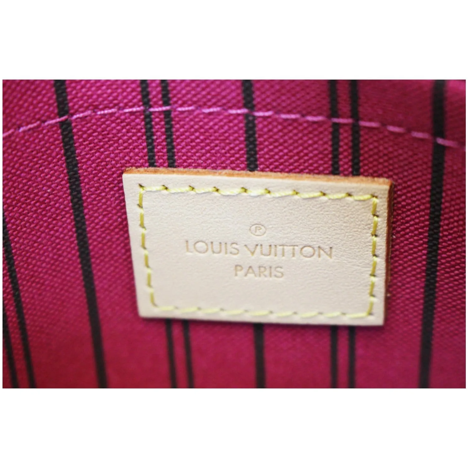 LOUIS VUITTON Pochette Wristlet Pouch Neverfull MM Monogram Pivoine