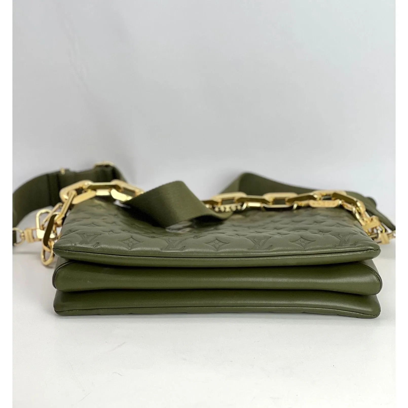 LOUIS VUITTON Coussin MM Khaki Shoulder Bag