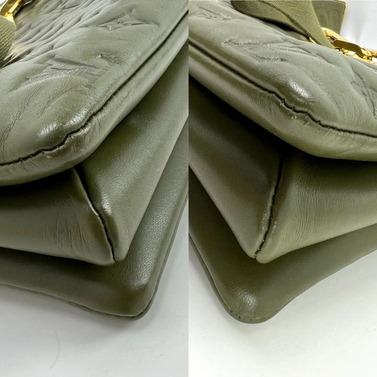 LOUIS VUITTON Coussin MM Khaki Shoulder Bag