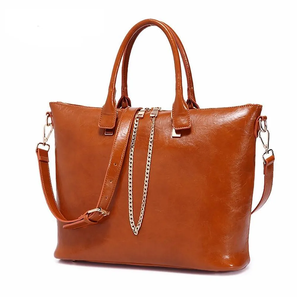 <bold>Tote / Crossbody Bag <br>Genuine-Leather