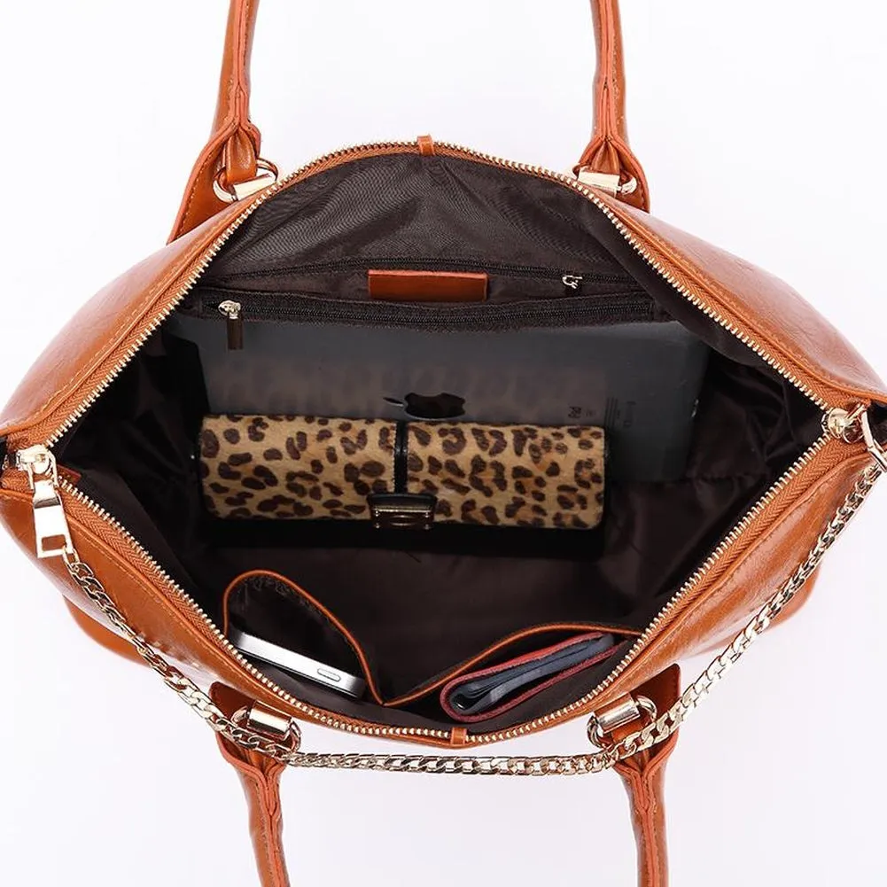 <bold>Tote / Crossbody Bag <br>Genuine-Leather