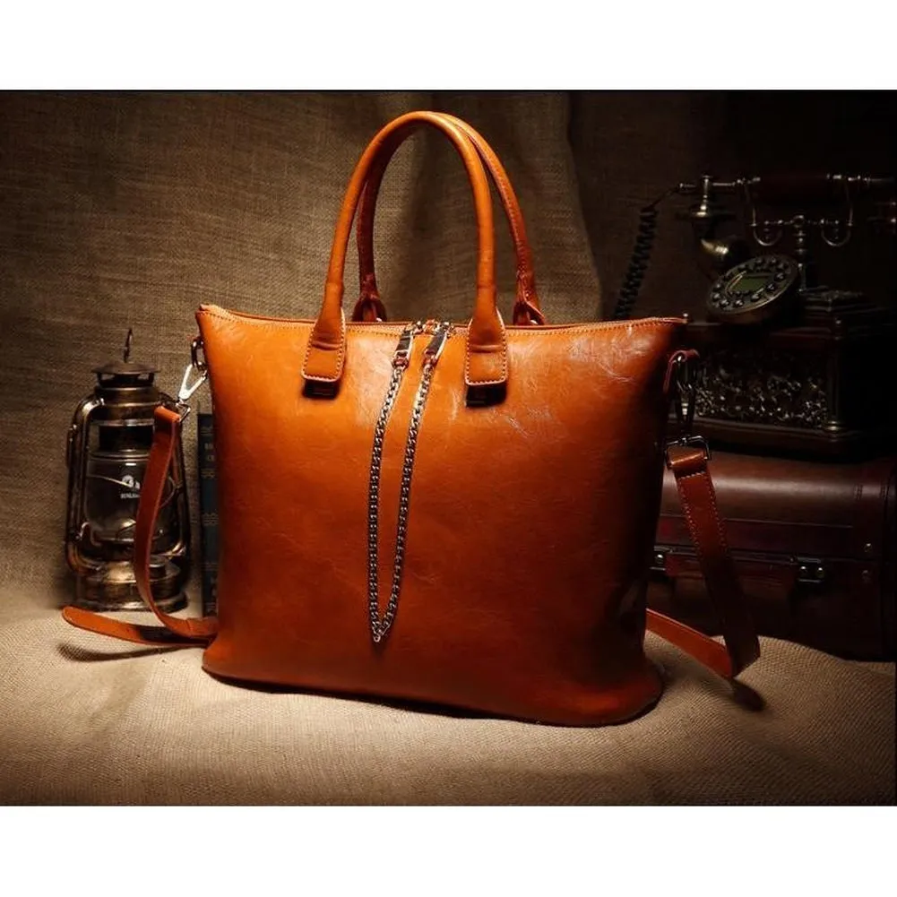 <bold>Tote / Crossbody Bag <br>Genuine-Leather