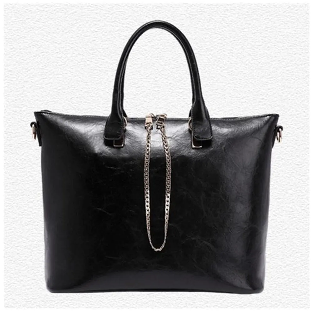<bold>Tote / Crossbody Bag <br>Genuine-Leather