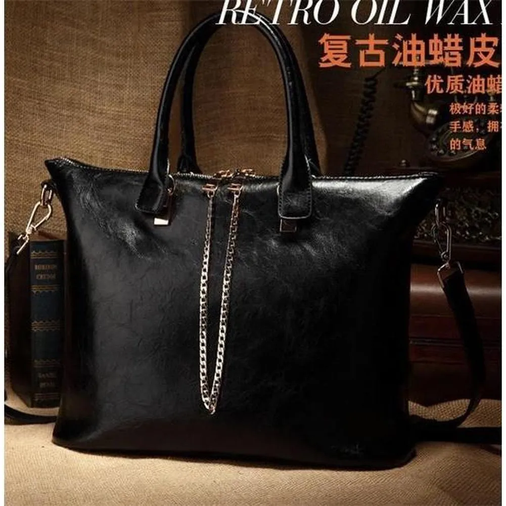 <bold>Tote / Crossbody Bag <br>Genuine-Leather