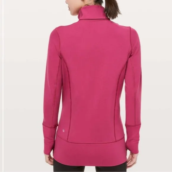Lululemon In Stride Luon Jacket Women Size 6 Violet Red Deep Pink