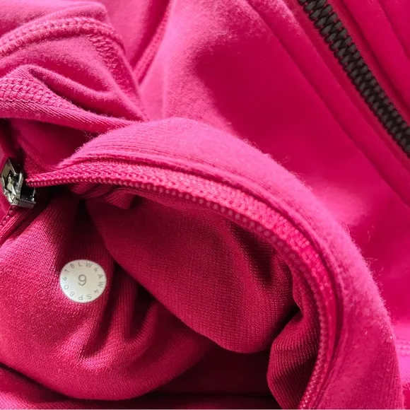 Lululemon In Stride Luon Jacket Women Size 6 Violet Red Deep Pink