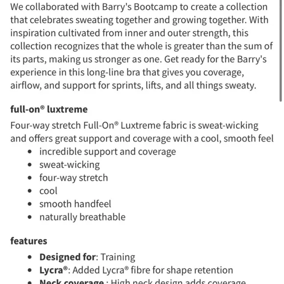 Lululemon Stronger As One Long Line Bra